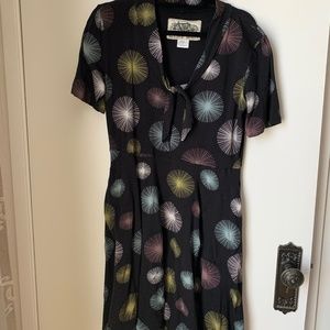 Effie’s heart black dress XL (Petite fits best) fireworks print